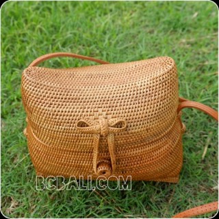 unique handmade bag classic style kiso rattan hand woven ata grass